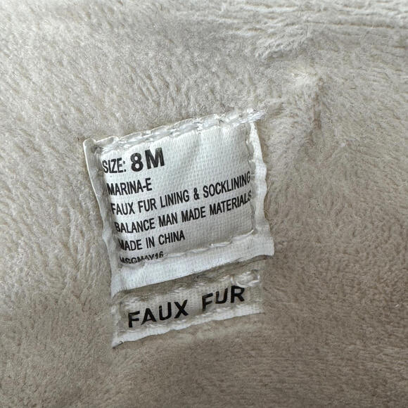 Esprit‎ Women's Blue and Brown Lace Faux Fur Lined Winter Duck Boots Size 8M - Picture 3 of 9